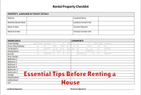 Essential Tips Before Renting a House