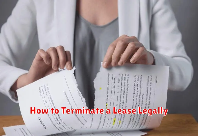 How to Terminate a Lease Legally