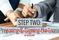 Things to Consider Before Signing a Lease